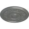 Ekena Millwork Tyrone Ceiling Medallion (Fits Canopies up to 6 3/4"), Hand-Painted Silver, 16 1/8"OD x 3/4"P CM16TYSLS - alternate 2